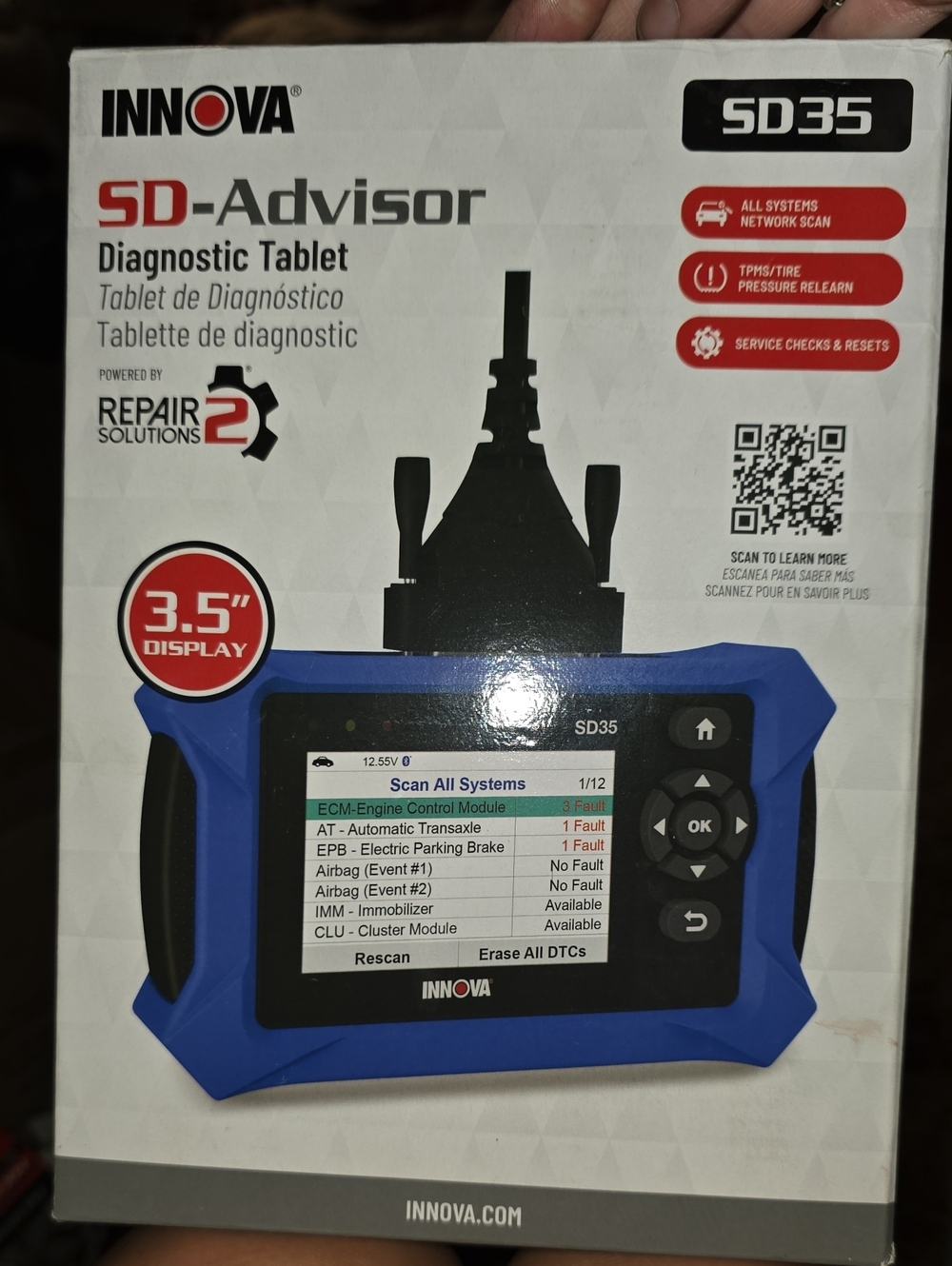 SD-Advisor SD35 Diagnostic Tablet - Blue